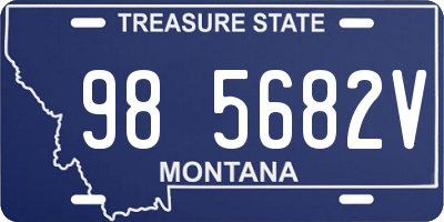 MT license plate 985682V