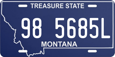 MT license plate 985685L