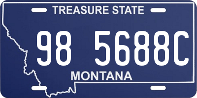 MT license plate 985688C