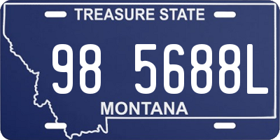 MT license plate 985688L