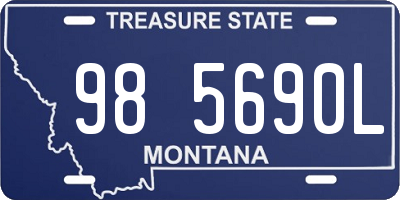 MT license plate 985690L