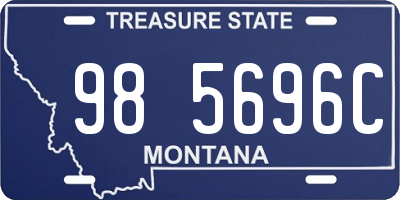 MT license plate 985696C
