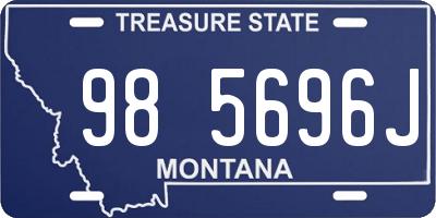 MT license plate 985696J