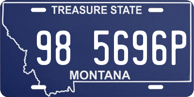 MT license plate 985696P