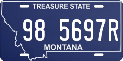 MT license plate 985697R