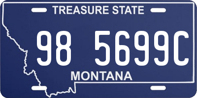MT license plate 985699C