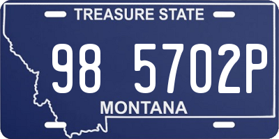MT license plate 985702P