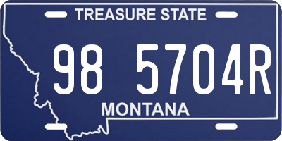 MT license plate 985704R