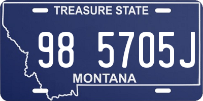 MT license plate 985705J