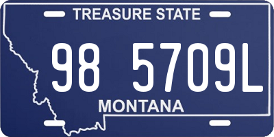 MT license plate 985709L