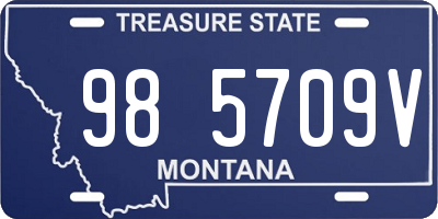 MT license plate 985709V