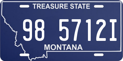 MT license plate 985712I