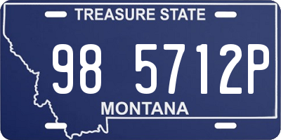 MT license plate 985712P