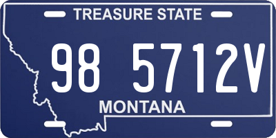 MT license plate 985712V