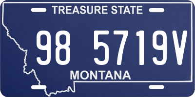 MT license plate 985719V