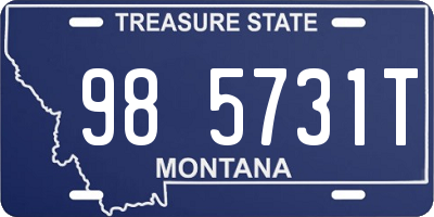 MT license plate 985731T