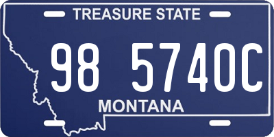MT license plate 985740C