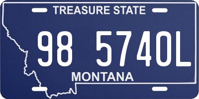 MT license plate 985740L