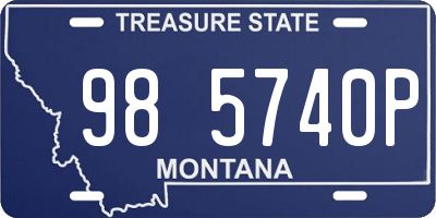 MT license plate 985740P