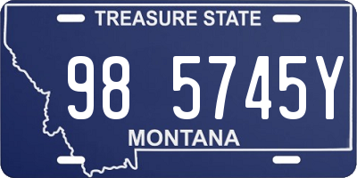 MT license plate 985745Y