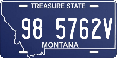 MT license plate 985762V