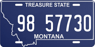 MT license plate 985773O