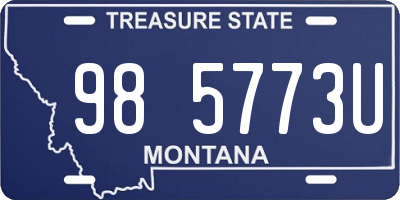 MT license plate 985773U