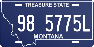 MT license plate 985775L