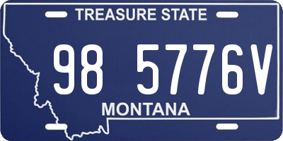 MT license plate 985776V