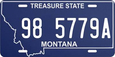 MT license plate 985779A