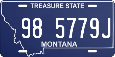 MT license plate 985779J