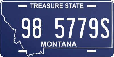 MT license plate 985779S