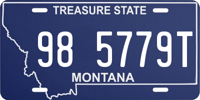 MT license plate 985779T