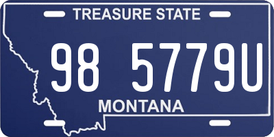 MT license plate 985779U