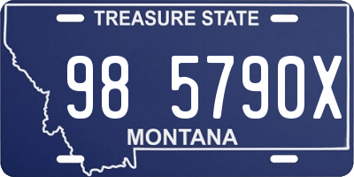 MT license plate 985790X