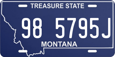 MT license plate 985795J