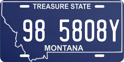 MT license plate 985808Y