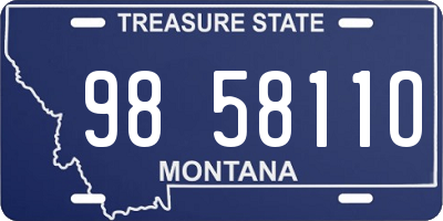 MT license plate 985811O