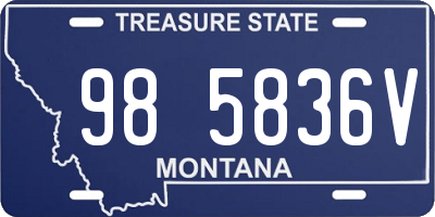 MT license plate 985836V