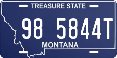 MT license plate 985844T