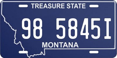 MT license plate 985845I