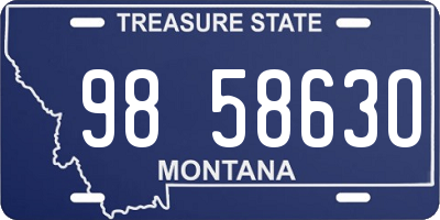 MT license plate 985863O