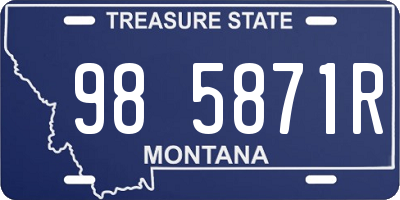 MT license plate 985871R