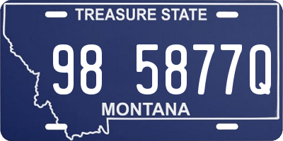 MT license plate 985877Q