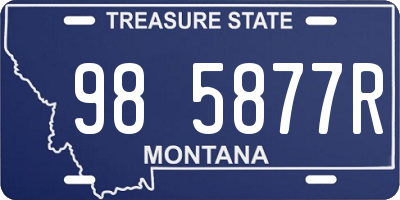 MT license plate 985877R