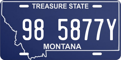 MT license plate 985877Y