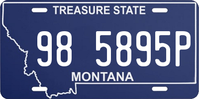 MT license plate 985895P