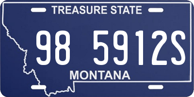 MT license plate 985912S