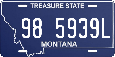 MT license plate 985939L