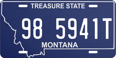 MT license plate 985941T